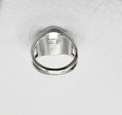 Designer Vintage Shube’s Dakota West Sterling Silver Cherub Angel Ring Size 5