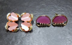 MCM Vintage Clip Earrings Jewelry Lot ~ Mid Century Rhinestone Glamour ~ 25 Pair