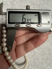 VTG 6mm Genuine Cultured Pearl Necklace 15” 19.8g