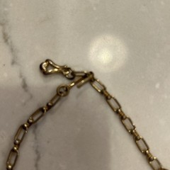 Vintage Necklace Gold and Silver Tone Choker Adjustable 12”