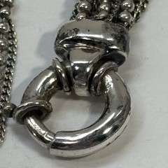 VTG Sterling Silver 925 Multi Chain Choker Necklace Torsade 15.5″ 39.1g