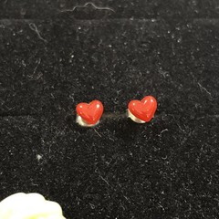 3 Pairs Vintage 1970s Lucite/metal Earrings Butterflies, Hearts, Knots, Avon?