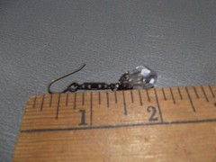 1 Pair Unique 1.5″in Glass Clear Crystal Antique Tear Drop Shape Dangle