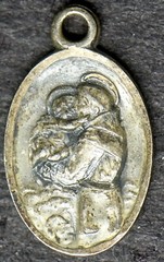 Vintage Sterling Silver- St. Anthony of Padua Religious Catholic Charm