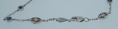 Gabriel & Co. 14K Sapphire & Diamond Chain Necklace