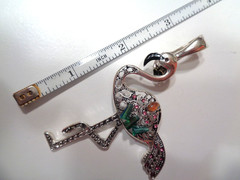 GORGEOUS RHINESTONE LARGE BROOCH LOT of 6 pcs. Alligator Butterfly Etc. VGC