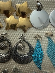 Vintage To Now Lot Of 26 PRs Clip On Earrings Lightweight Dangle Multiple Colors