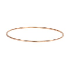 Vintage Portuguese Bangle Bracelet 19k Rose Gold 8″ Estate Fine Wire Jewelry