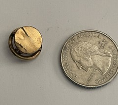 Antique Art Nouveau Edwardian Gold Filled Twisted Coil Stud Button As Is