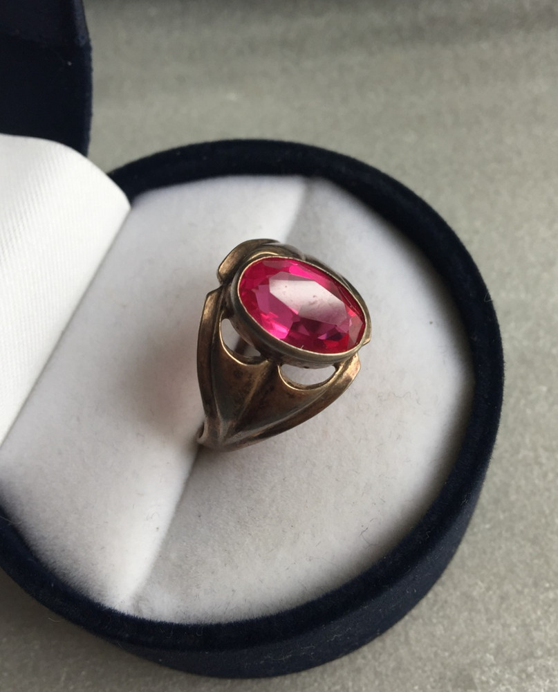 Rings silver 875 gold Plated Russian Soviet Silver vintage USSR old