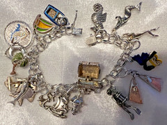Vintage Sterling Silver Summer Ocean Sea Water Sports, Scuba Divers, Pirates!