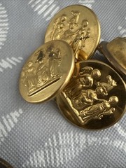 Vintage Jewelry Lot Military Buttons GEMSCO Kirk’s Folly Cufflinks Pins
