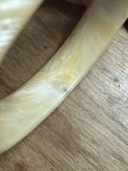 Vintage Bangle Creamy Iridescent Bracelet 8 Inches. As Pictured