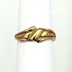 Vintage Luxury RING Silver 925 with Gilding -size: 9US (19mm) | Ukraine | #95