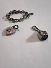Juicy Couture Limited Edition 2008 Charm Bracelet Heart Locket Class Ring