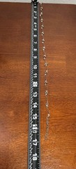 Vtg GSJ 925 Wave Link Beaded Station Necklace For Repair Broken Missing Clasp