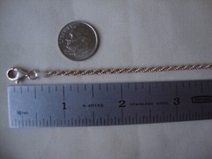VINTAGE 1980s STERLING SILVER STAMPED 925 ITALY 2MM WIDE WHEAT CHAIN 7″ BRACELET