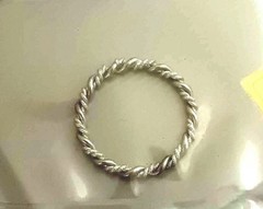 Avon Precious Braid Ring – Braid of 14k Gold-filled & Sterling Silver Size 6 New