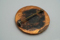 Vintage Copper Handmade Southwestern Brooch 4.5cm JB40