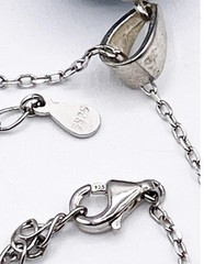 VTG 925 Sterling Silver Small 1/2″ Globe Necklace Earth World Pendant Marked KC