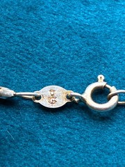 Vintage Sterling Silver 925 Italy Necklace Chain Long 2mm Goldenrose 15.28g 29″