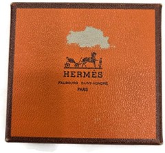 Hermès Chaîne d’Ancre Scarf Ring Vintage Gold Plated Anchor Link Design with Box