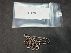 3.11g Vintage Sterling Silver 925 Ball Bead Chain Necklace 18 in M