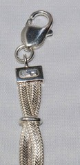 Vintage Sterling Silver Italy Twist Bracelet 16 grams 7.5 inches