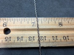 1.91g Vintage Sterling Silver 925 Oval Link Chain Necklace 18 in M