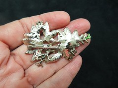 Vintage Gold Tone 1960’s General MFG Poinsettia Brooch