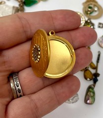 Lot Vtg & Modern Victorian Art Deco Style Pendants Findings Jewelry Craft Jv