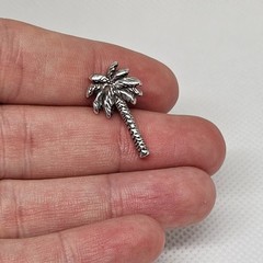 925 Sterling Silver Palm Tree Sliding Charm Pendant Slider