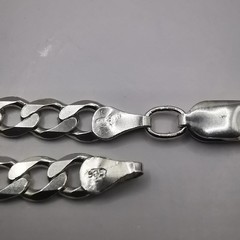 Vintage 925 Sterling Silver Signed Jewelry Chain 20.28in (51.5cm) 0.66oz