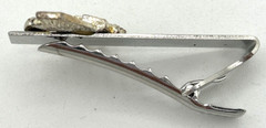 Silver & Gold Tone Rhinestone Detail Piano Tie Clip Fashion Jewlery SKU PB89