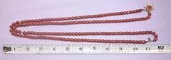 Double Strand ☆ Round Faceted ☆ Terracotta ☆ Glass Bead ☆ Necklace & Earrings