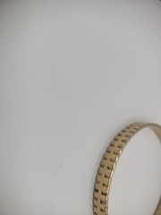 Vintage Sperry Bracelet Bangle Gold Tone Ornate Ribbed Jewelry Costume
