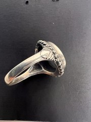 Vintage 925 Silver Lot: Rutilated Quartz Pearl Earrings Cameo Ring Shell Necklac
