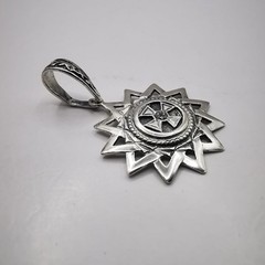 Vintage Erzgamma Star Pendant | Handcrafted 925 Silver | Sacred Geometry Jewelry