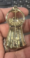 Vintage Brooch AJC Bubble Gum Dispenser Pin 2.5 in Old-School Vending Machine