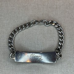 Vintage Marked Sterling Signed Elco ID Bracelet 34g Engraved Jim Always Jo