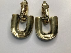 Vintage Large 1980s 1990s Statement Bold Heavy Earrings Clip-on Lot Bakelite