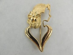 Lady Remington Feb 2000 Brooch gold Tone