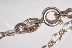PETITE DOME AMBER BUBBLES STERLING SILVER NECKLACE PENDANT~Vtg 925 Box Chain SU
