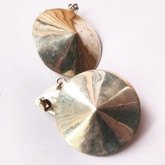 Vintage Art Deco 925 Sterling Silver Geometric Earrings Dangle 4.5 cm