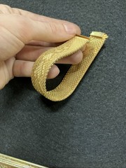 Vintage De Cesare 18K Gold Plated Mesh Bracelet Mens Woman’s Jewelry
