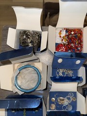 30- New In Box Vintage Avon jewelry Earrings Necklaces Bracelets Rings Pins
