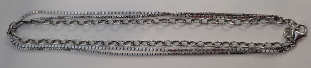 STERLING SILVER .925 SILPADA 3 strand, 18″ Necklace, 19.2 grams