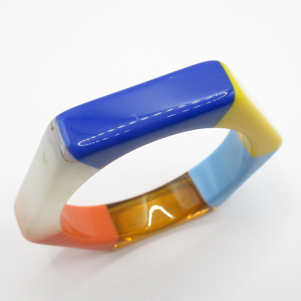 Hexagon Vintage Plastic Bracelet Colorful Bangle Bracelet 6 Sides
