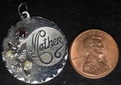 Vintage Sterling Silver- Mother With A Rose Mother’s Day Charm