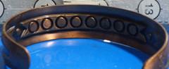 vintage Bell trading copper cuff bracelet portal design 5/8″W 5 1/4 & 1.5 space!